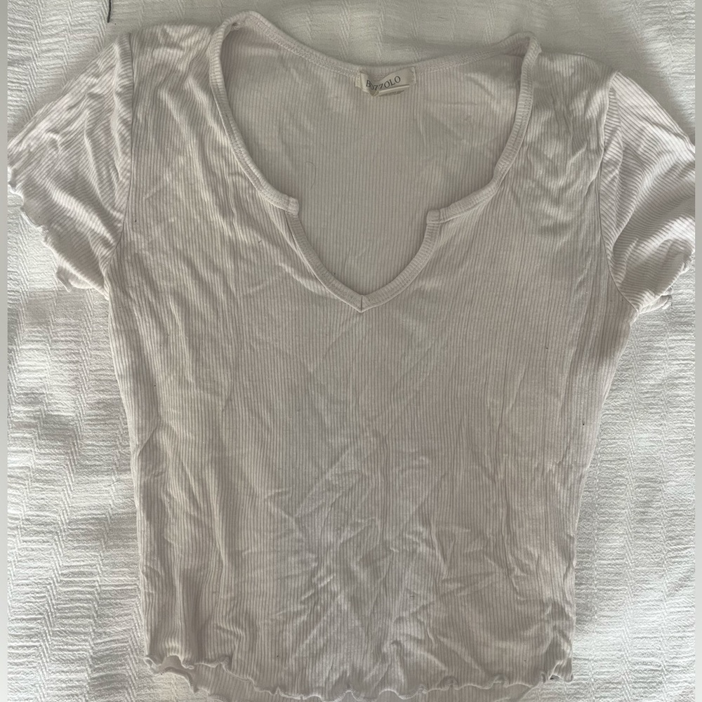 small white crop top